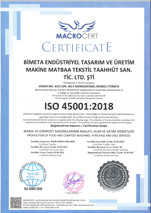 CE Uygunluk Onayı